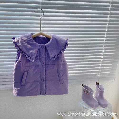 Children's Large Collar Down Vest